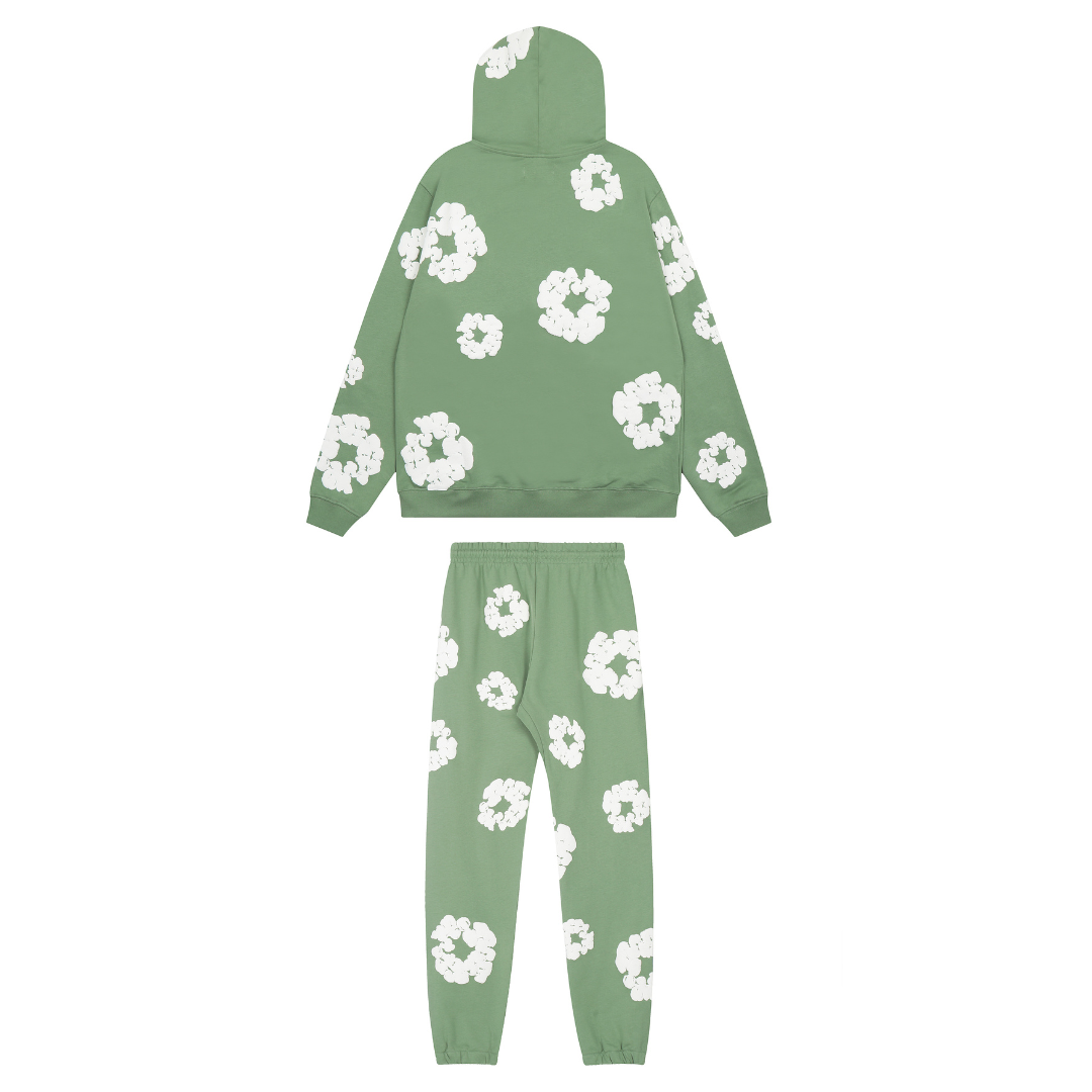 Survêtement en denim vert très foncé