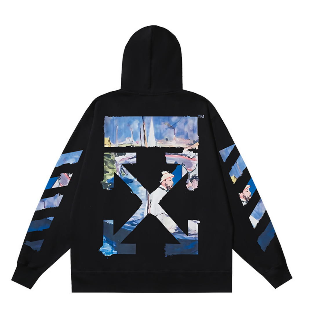 Sweat à capuche Off Monogram
