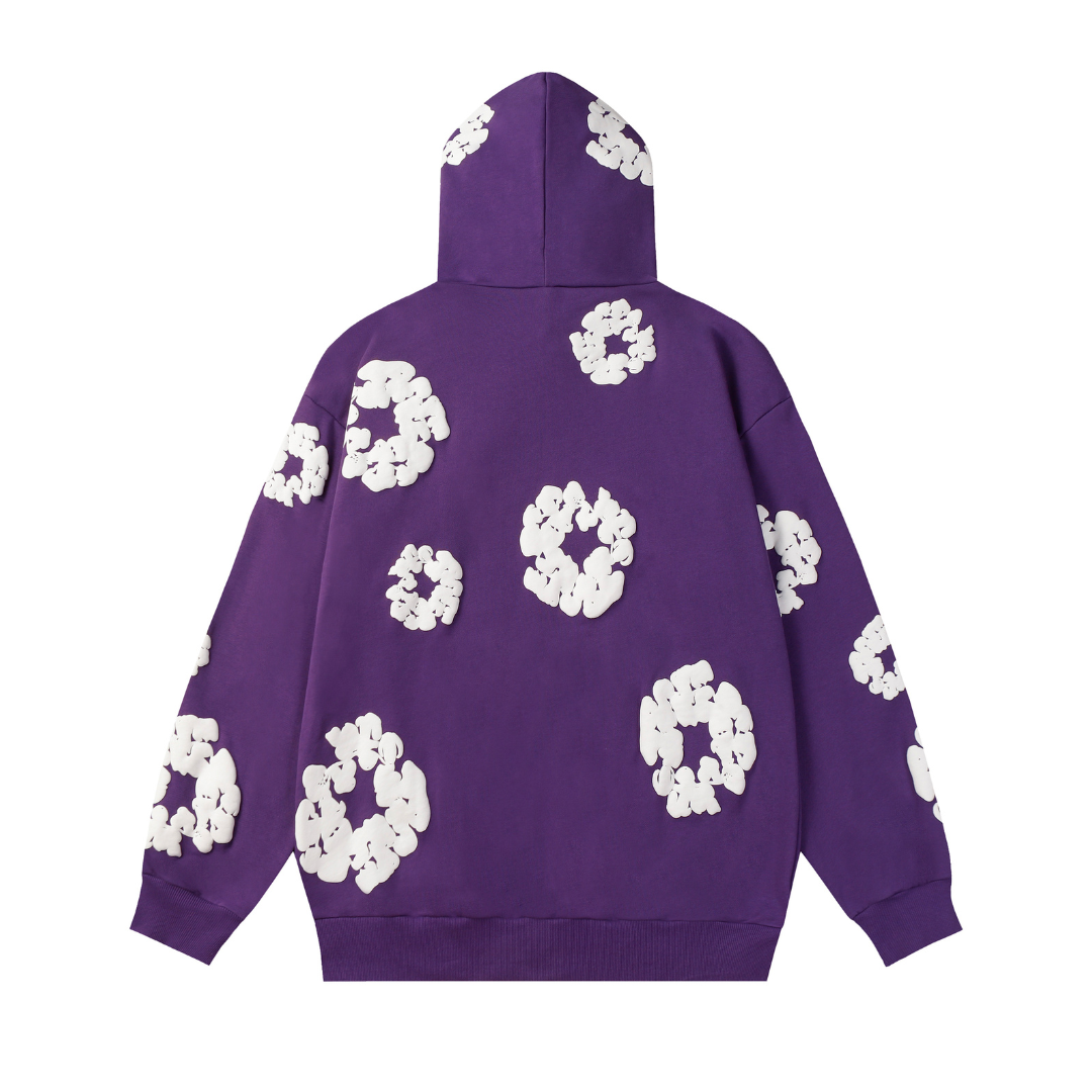 Survêtement en denim violet très foncé