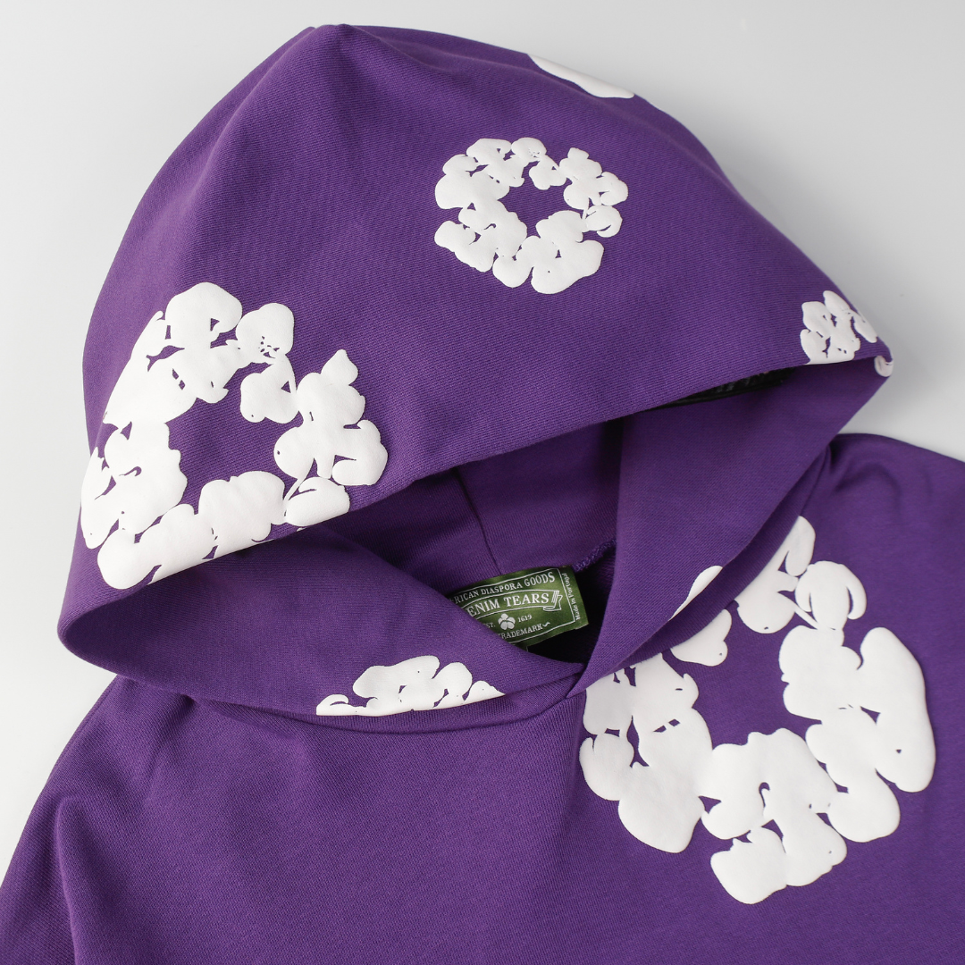 Survêtement en denim violet très foncé