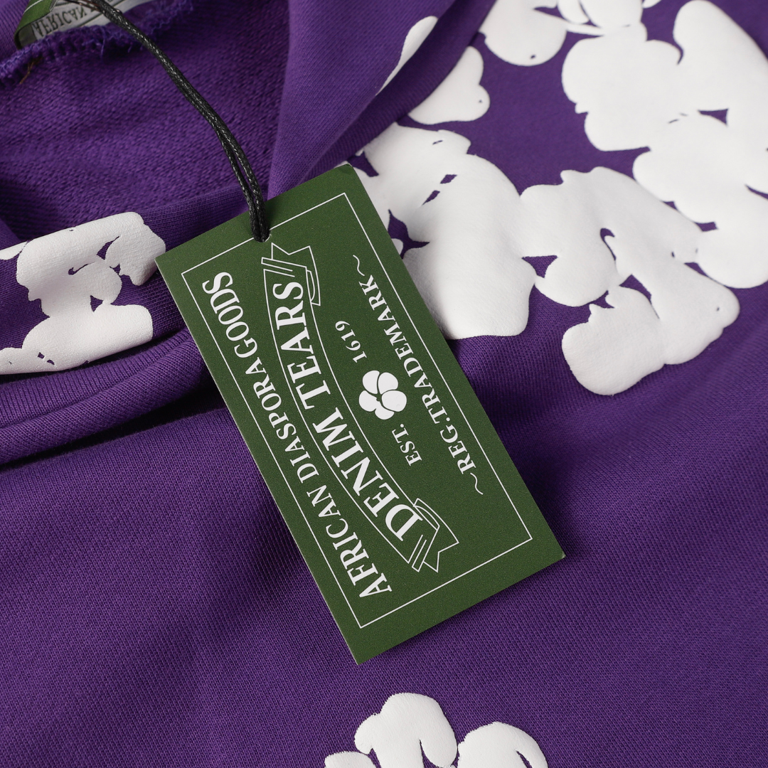 Survêtement en denim violet très foncé