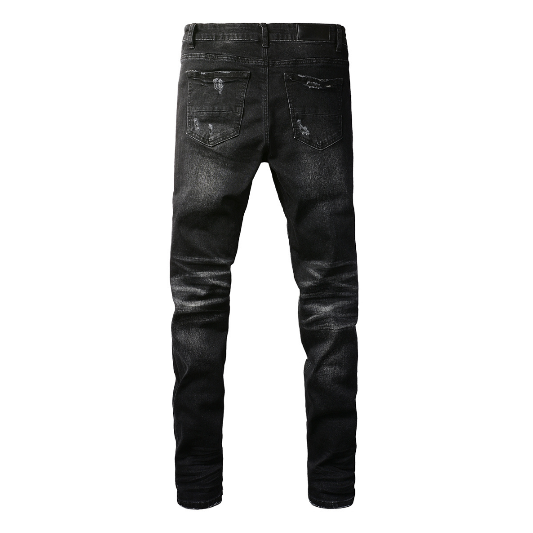 Amr M.A Bar Patch Jeans