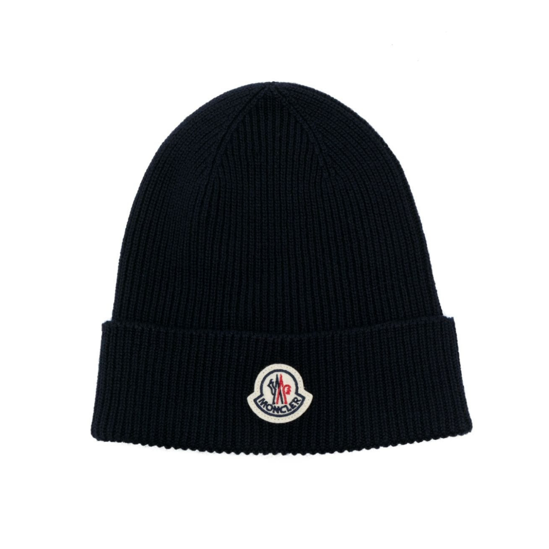 Chapeau Moncler bleu marine