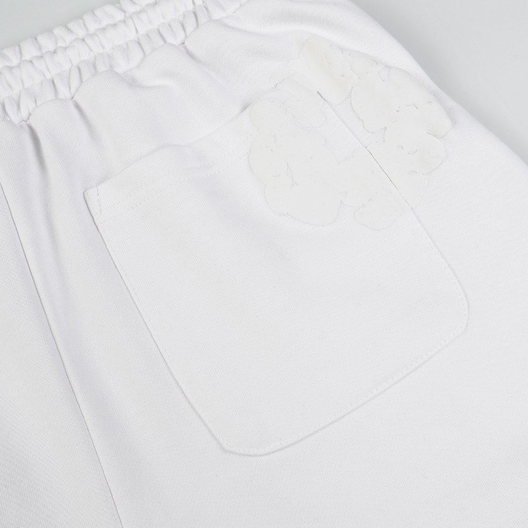 Denim Trs Triple White Short set