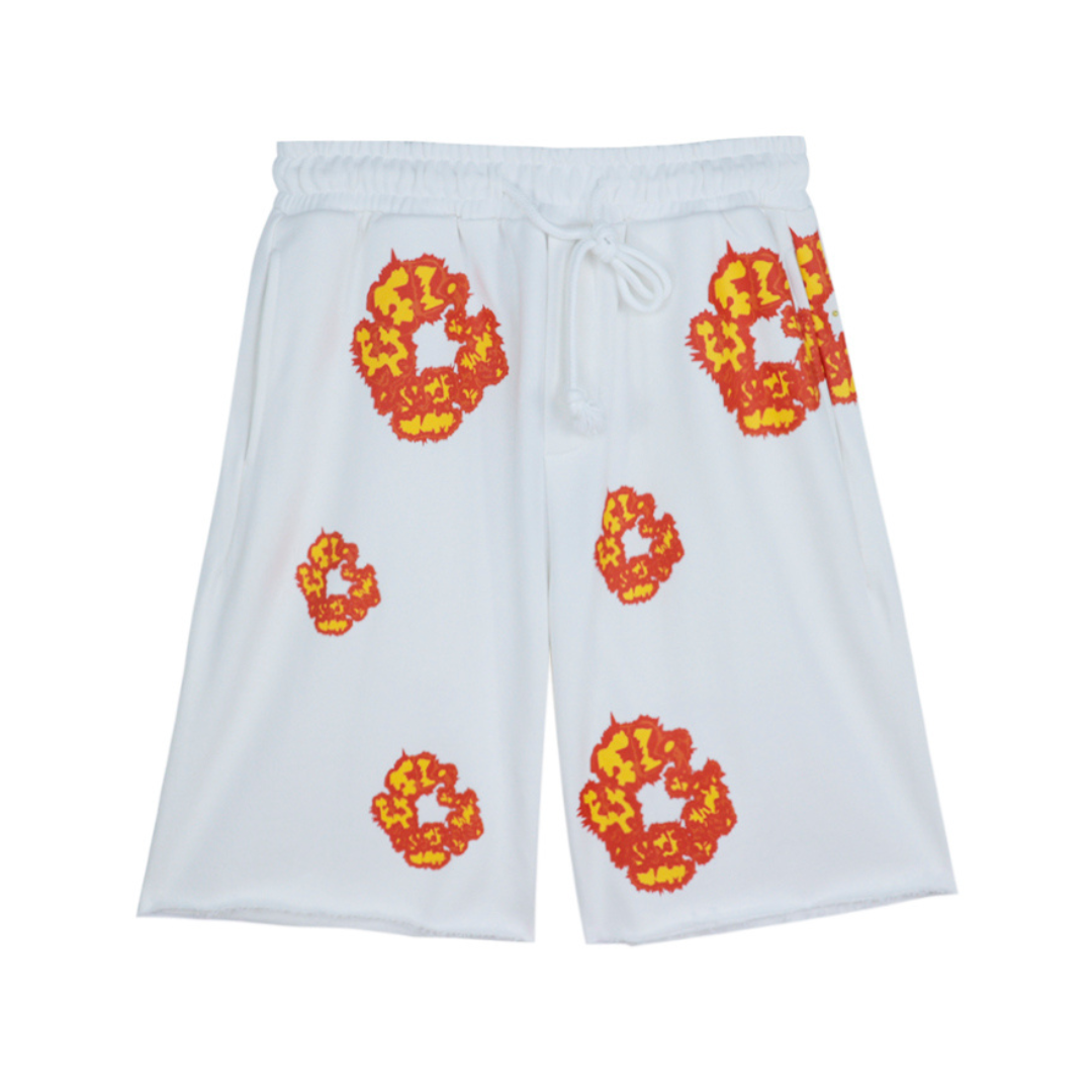 Pantalones cortos blancos de mezclilla Trs
