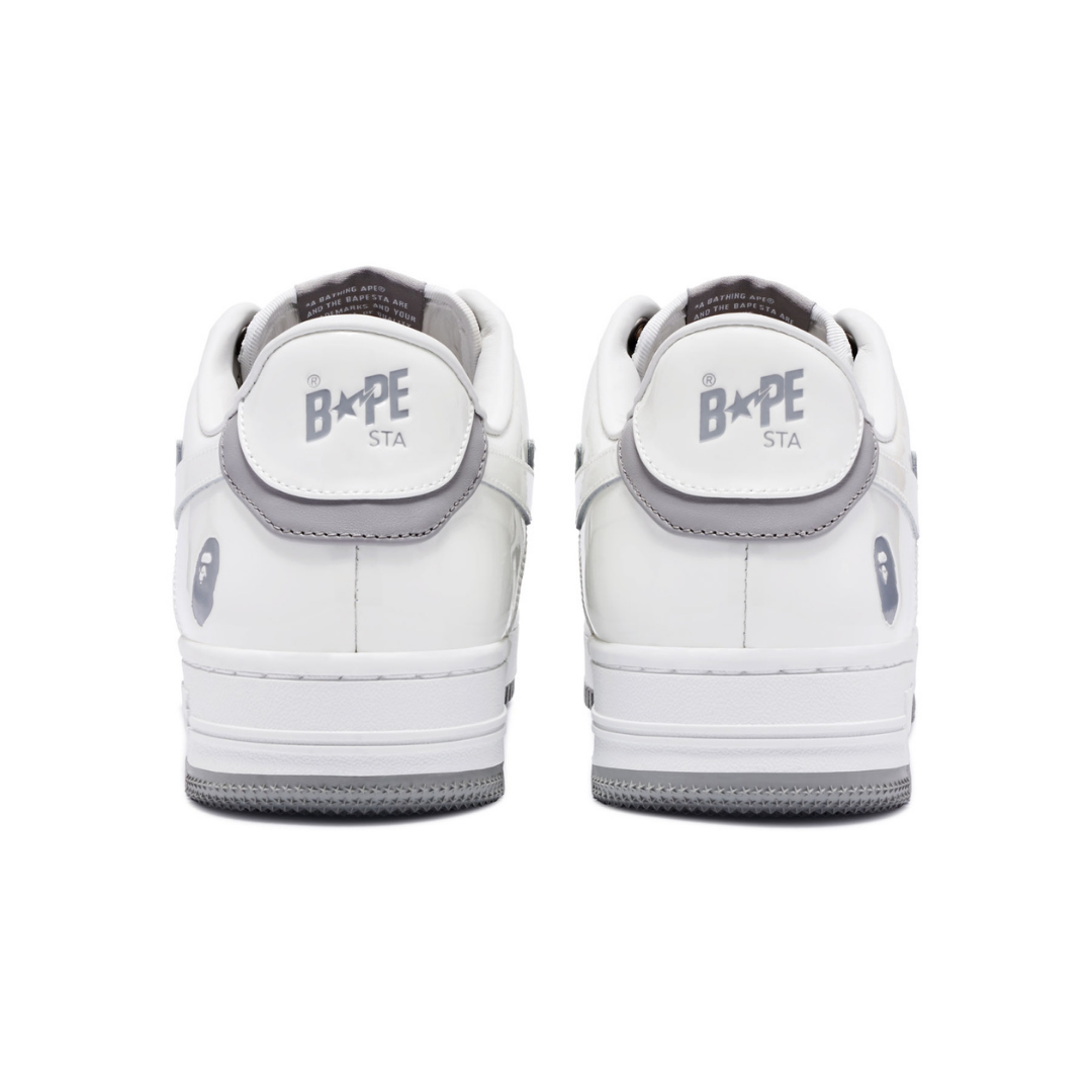 Bape Bapesta Blanc Gris