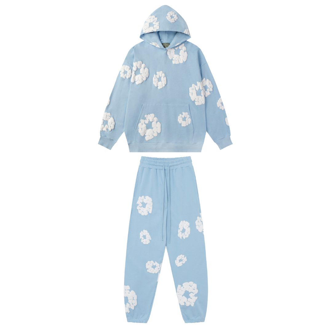 Survêtement bleu bébé en denim très