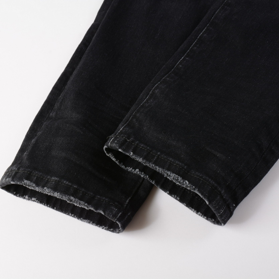 Amr M.A Bar Patch Jeans