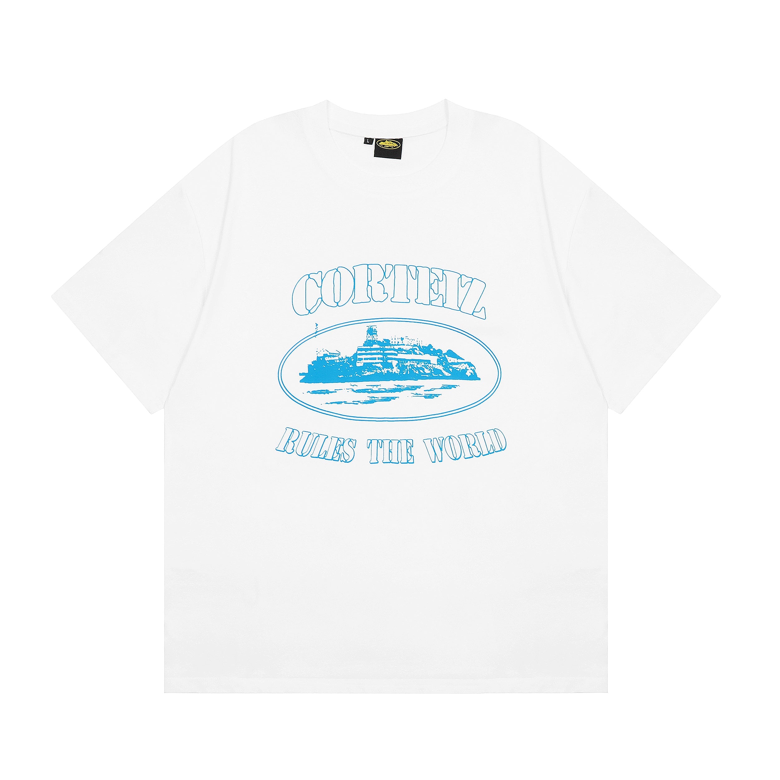 T-shirt Alcatraz Blanc Bleu