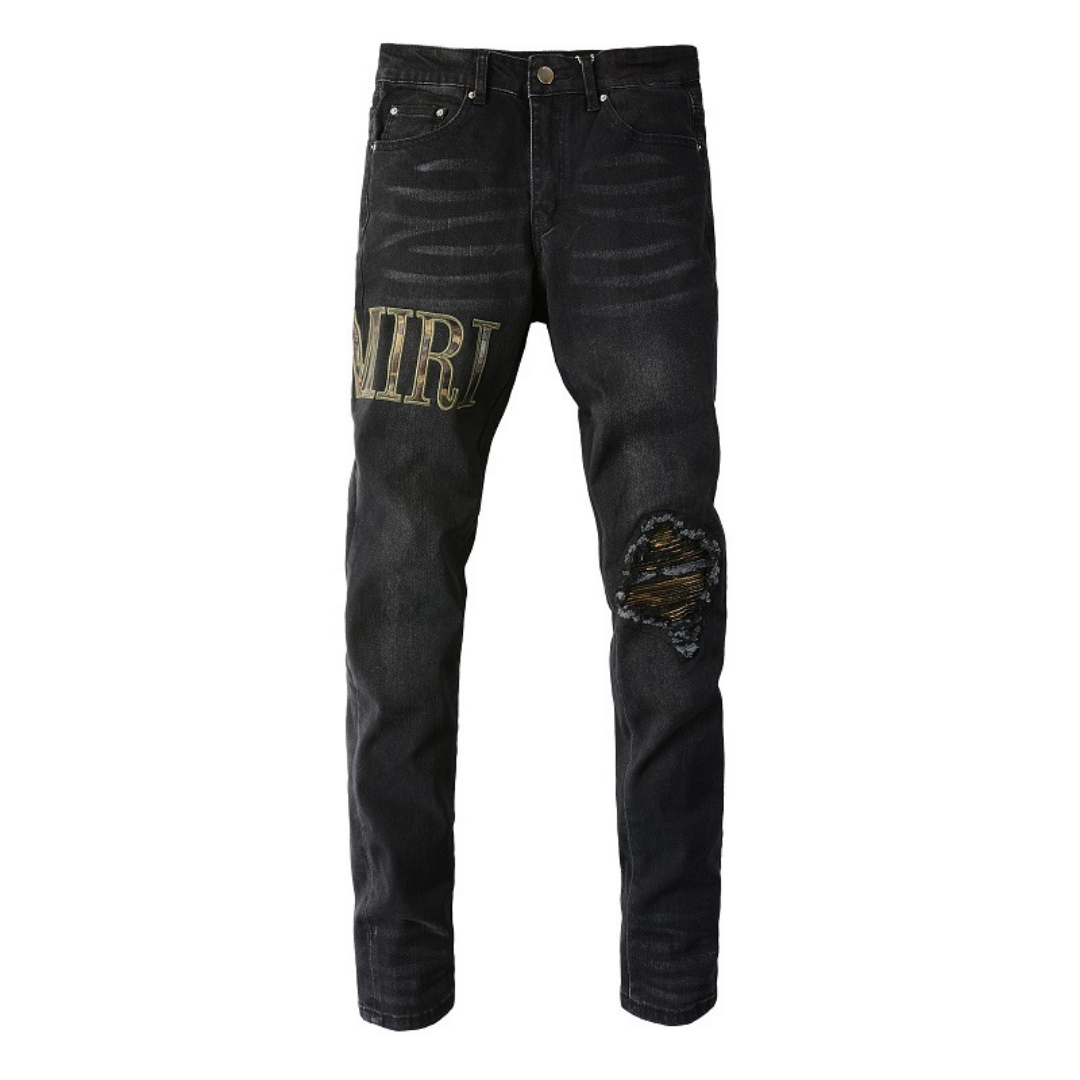 Amr Applique Denim Jeans