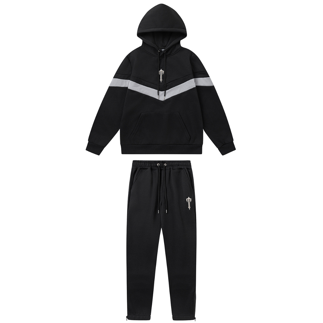 Decoded V-Stripe Black Tracksuit