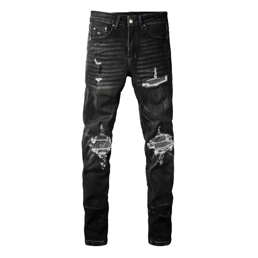 Amr Black Diamonds Jeans