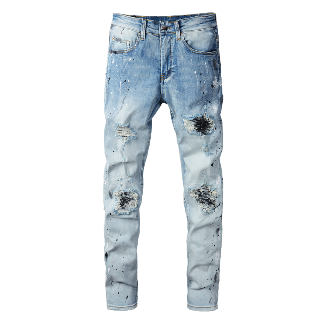 Amr Paint Drip Jeans