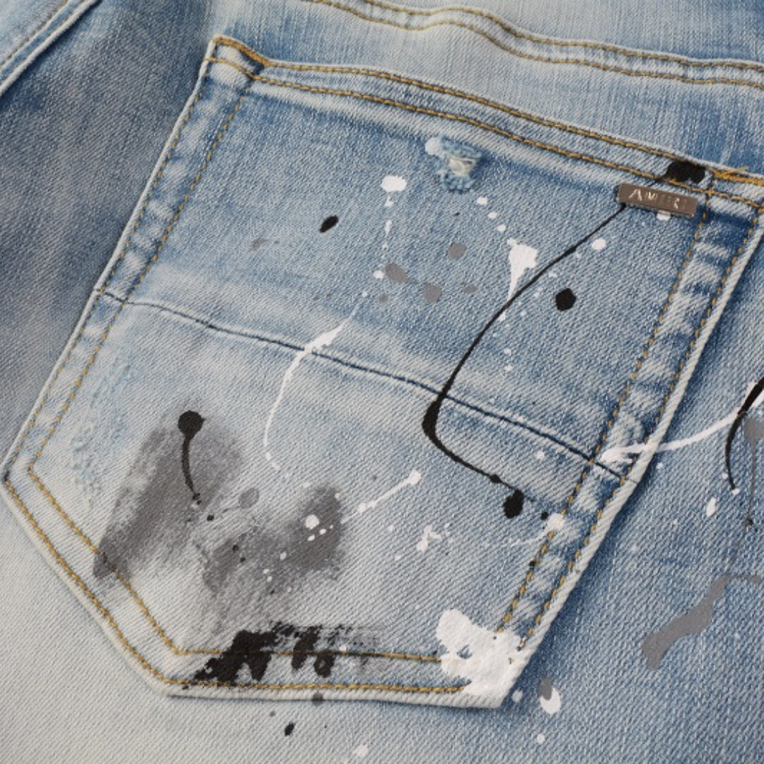 Amr Paint Drip Jeans