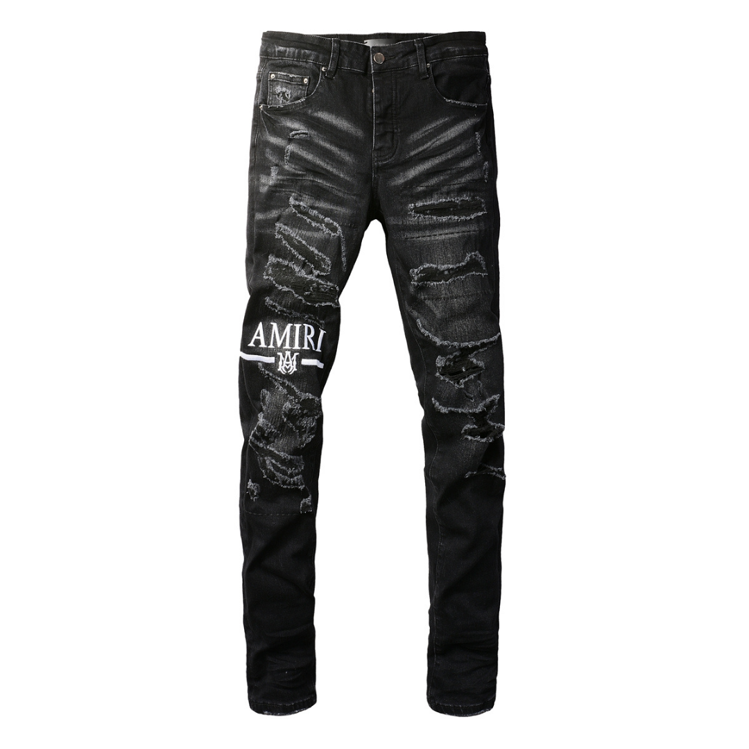 Amr M.A Bar Patch Jeans