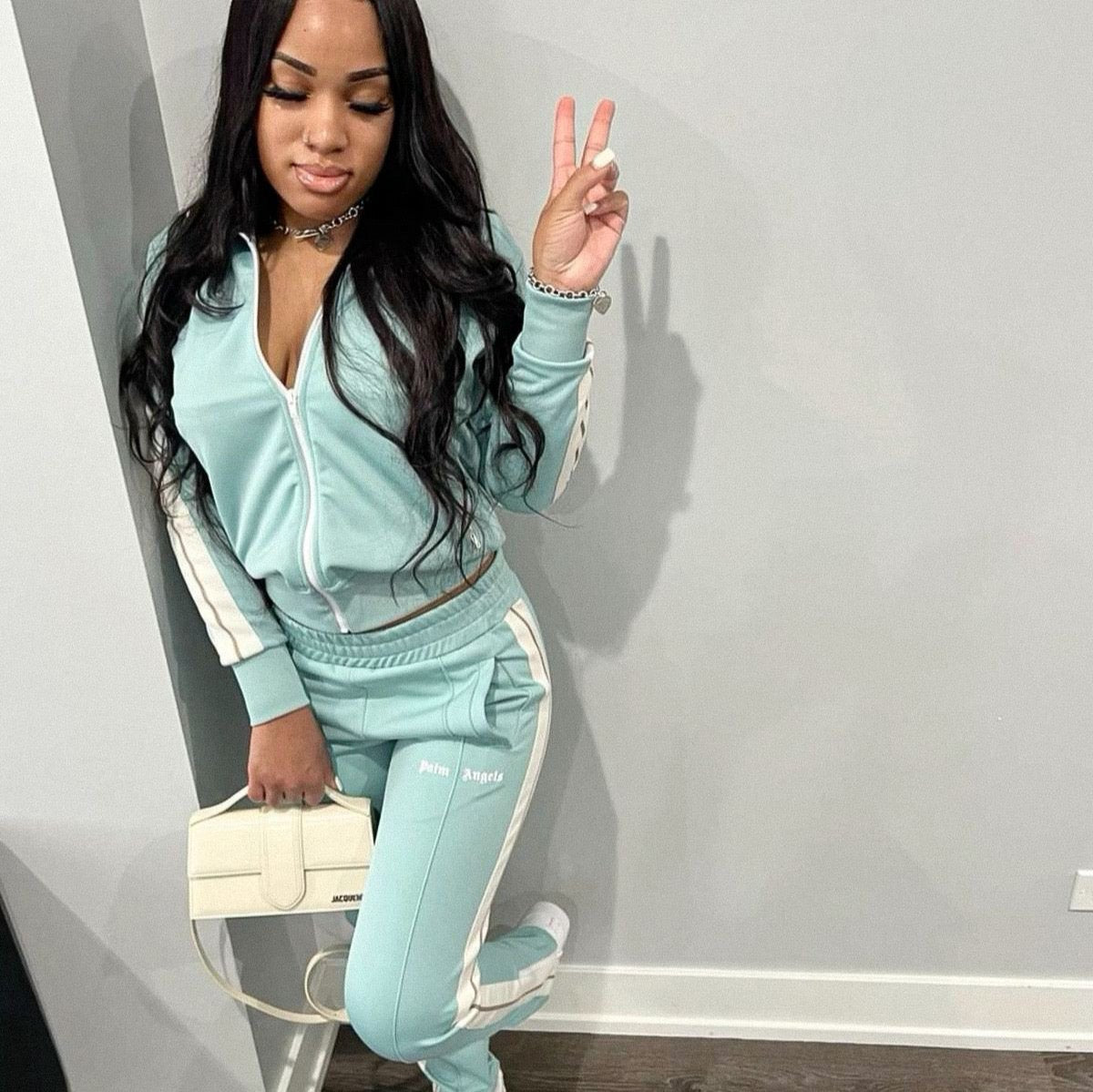 Palm Angels Baby Blue Tracksuit