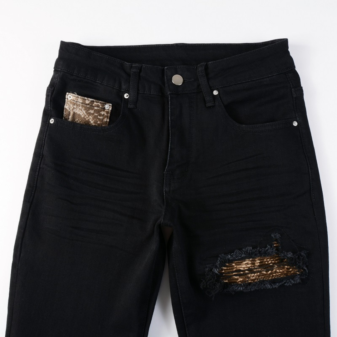 Amr Black Camo Jeans