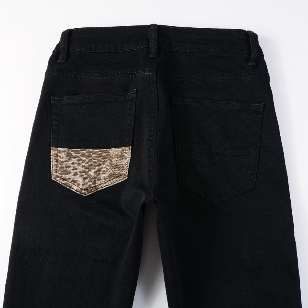 Amr Black Camo Jeans