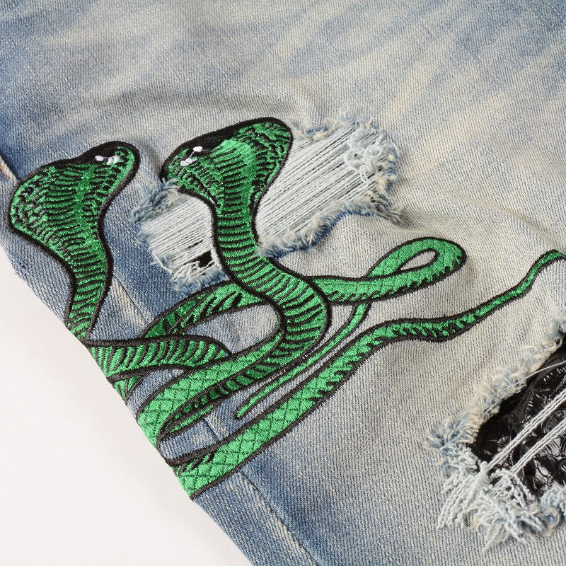 Amr Snake Blue Jeans