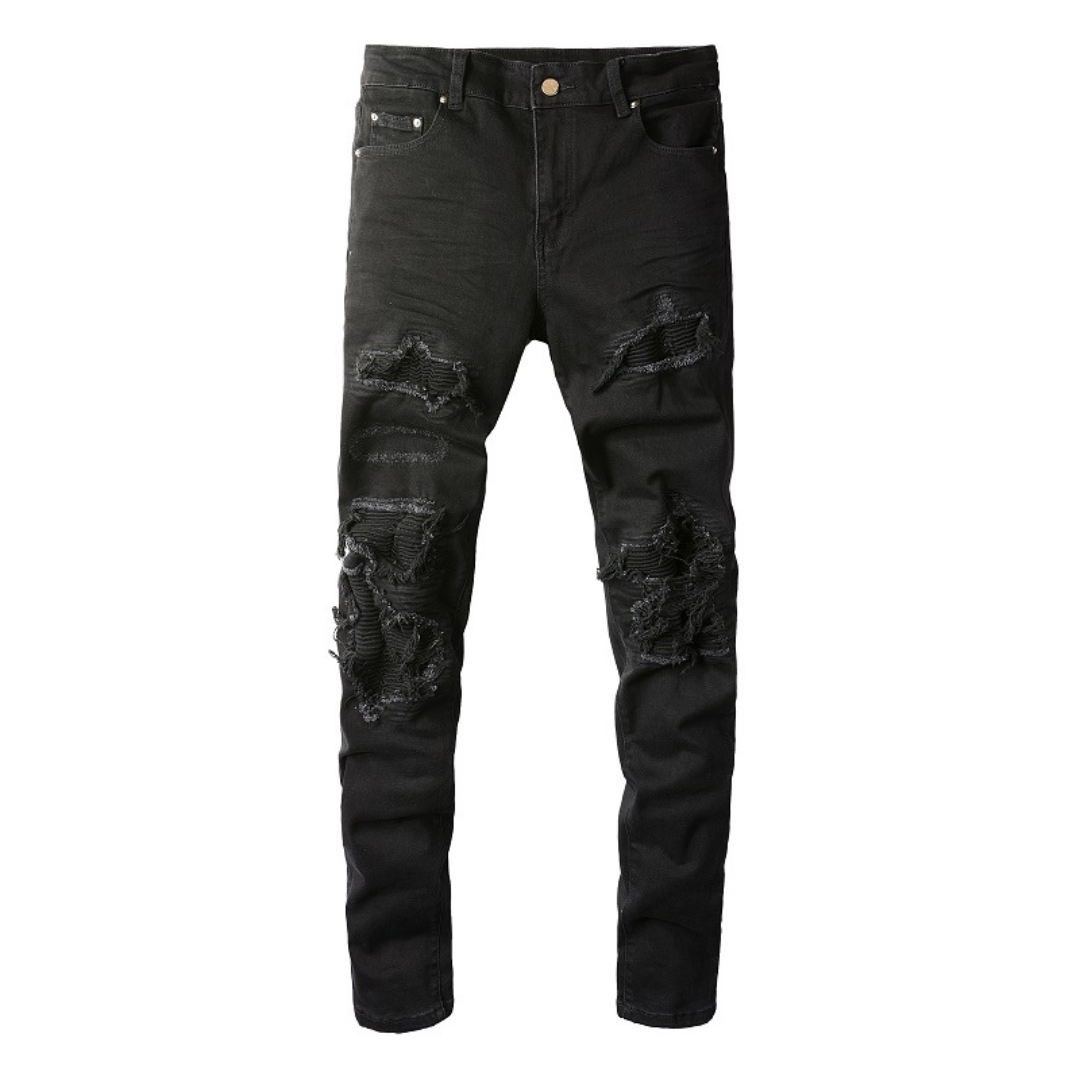 Amr Black Ripped Jeans