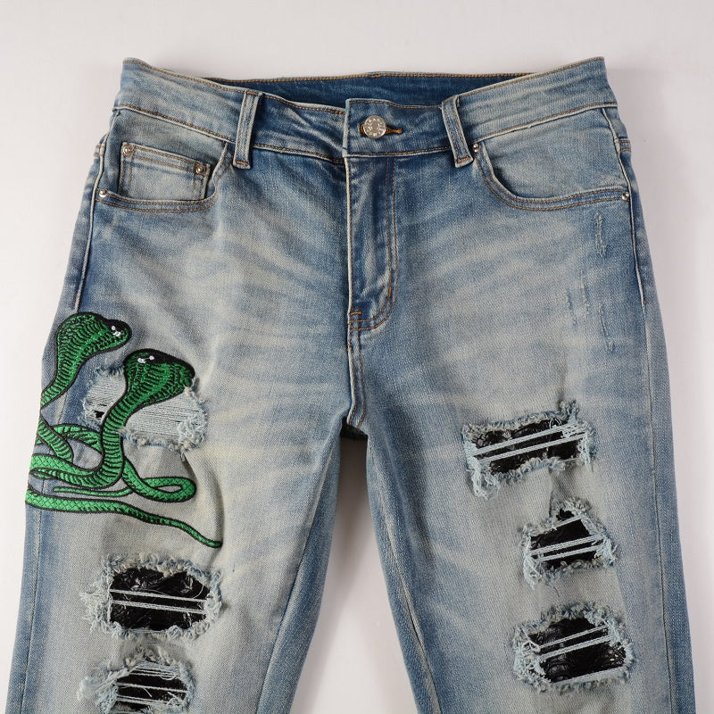 Amr Snake Blue Jeans