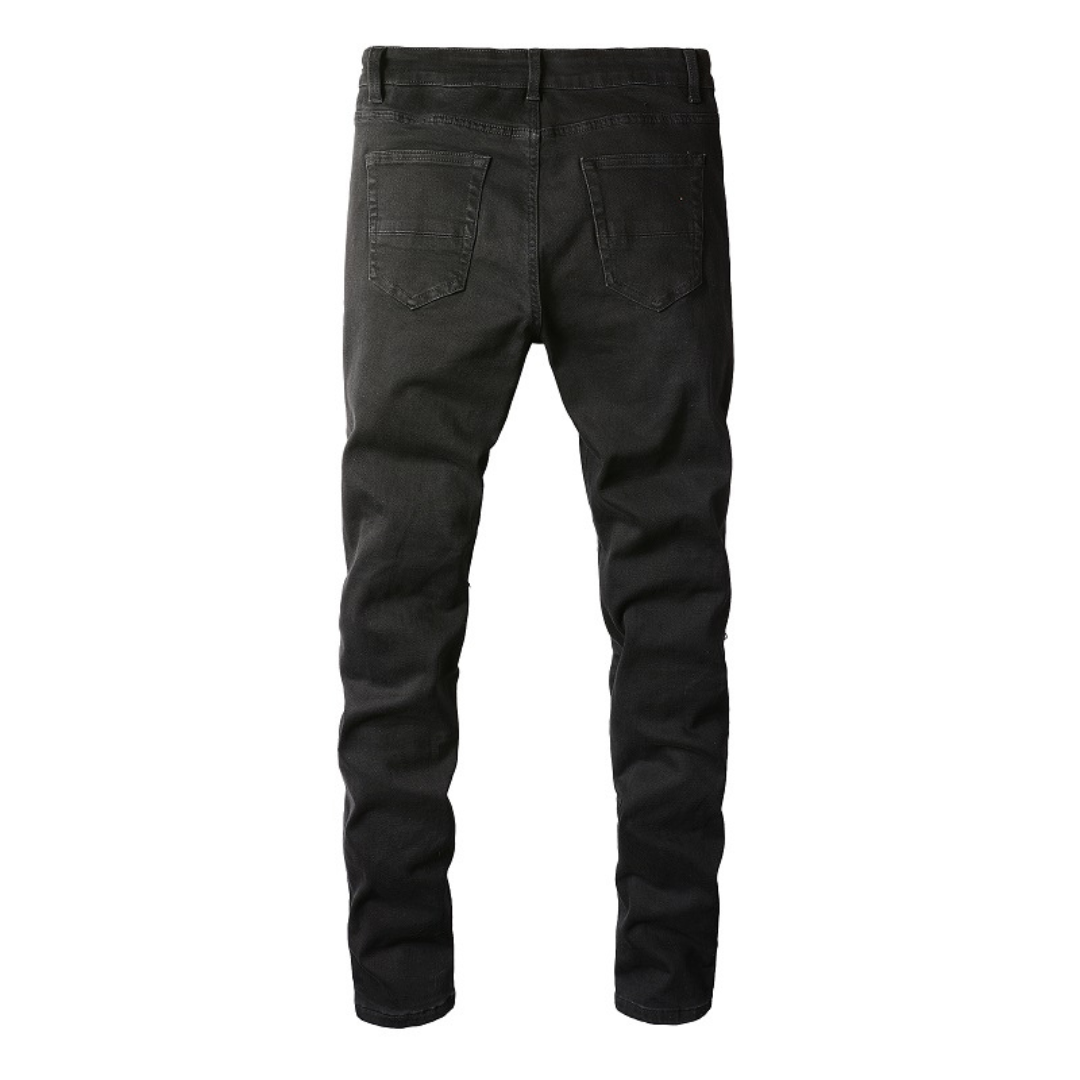 Amr Black Ripped Jeans