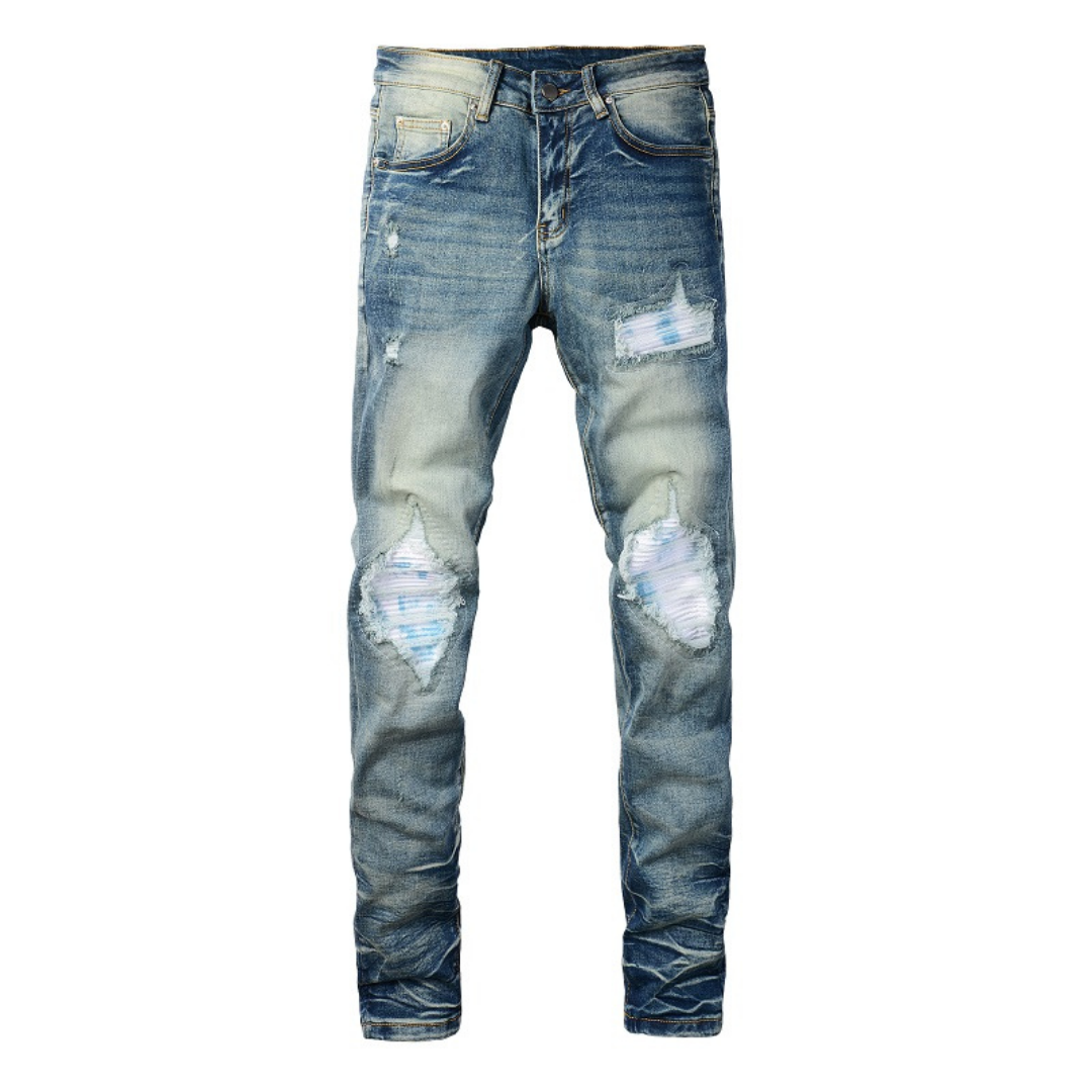 Amr MX1 Distressed Blue Jeans