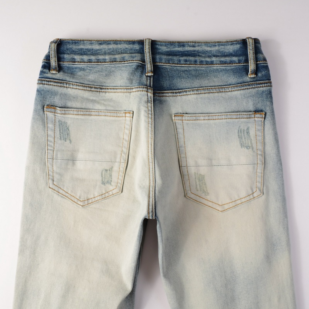 Amr Gradient Diamond Patch Jeans