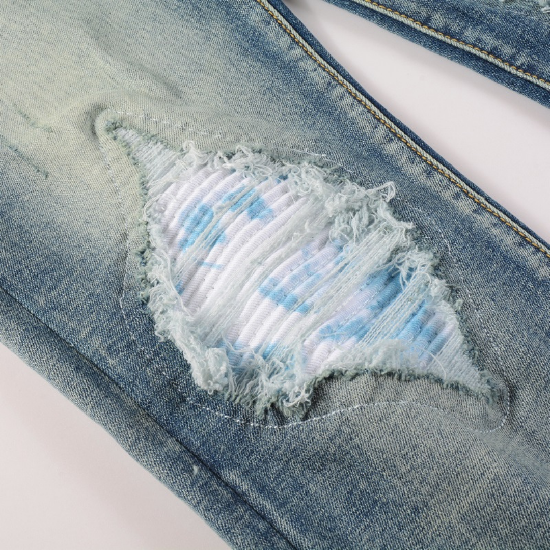 Amr MX1 Distressed Blue Jeans