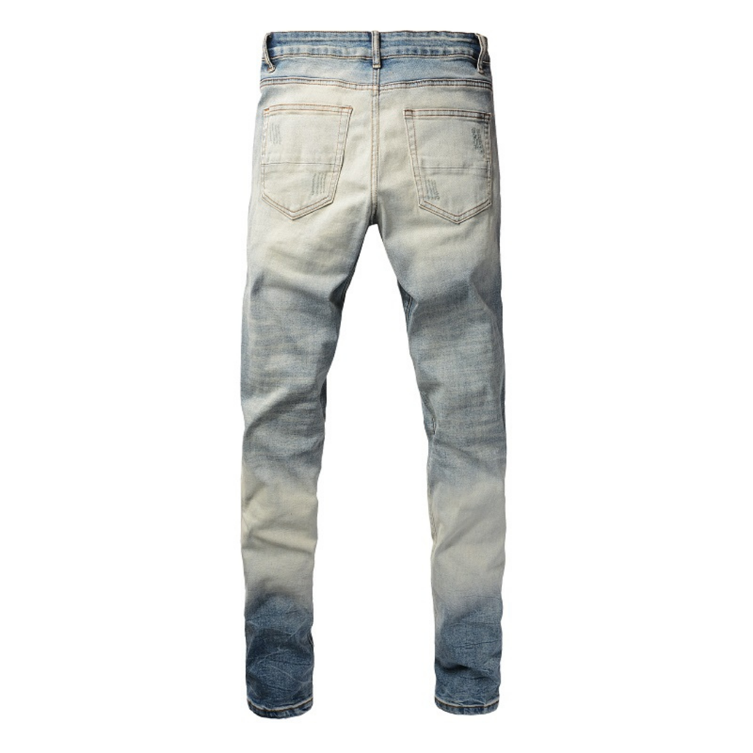 Amr Gradient Camo Patch Jeans