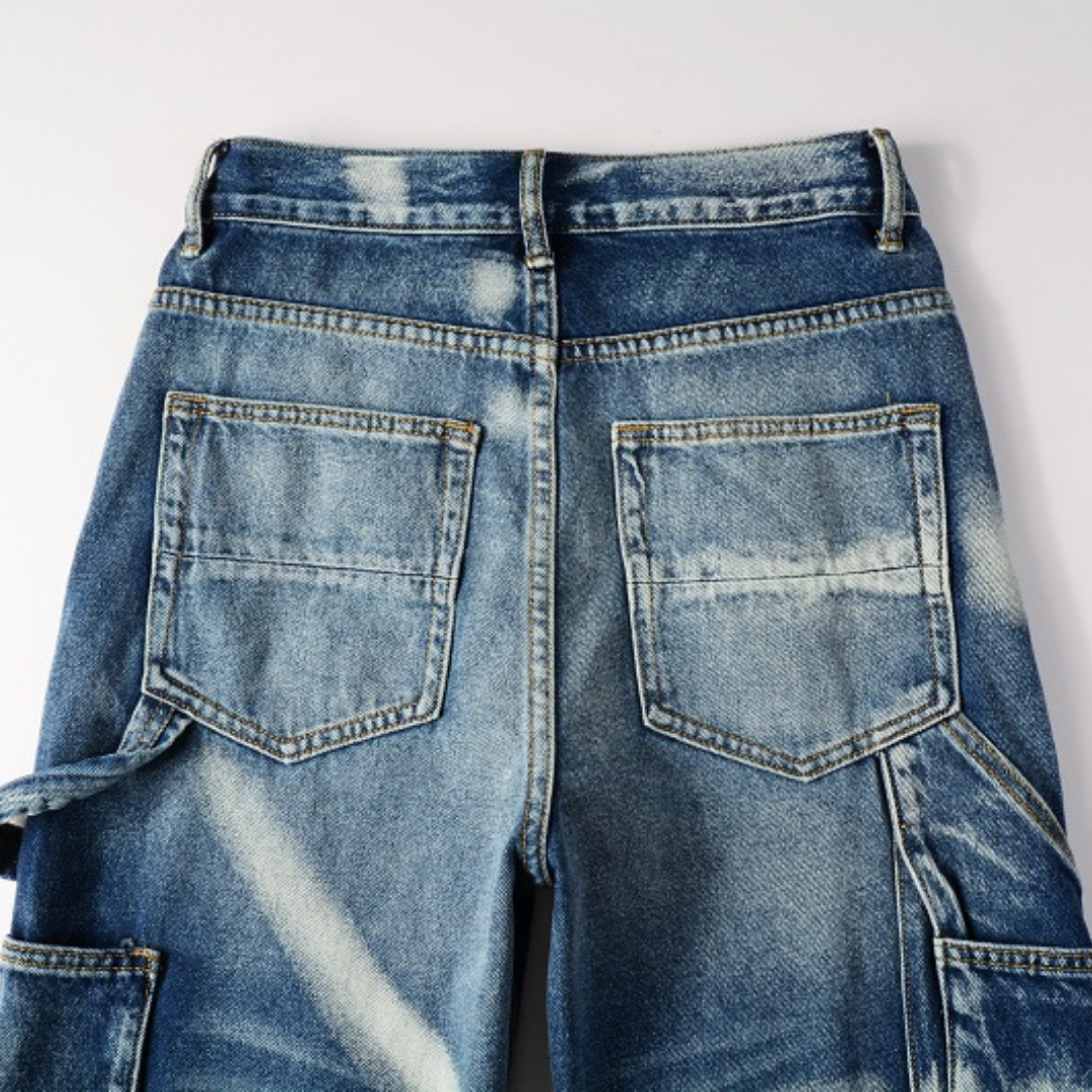 Amr Blue Distressed Jeans