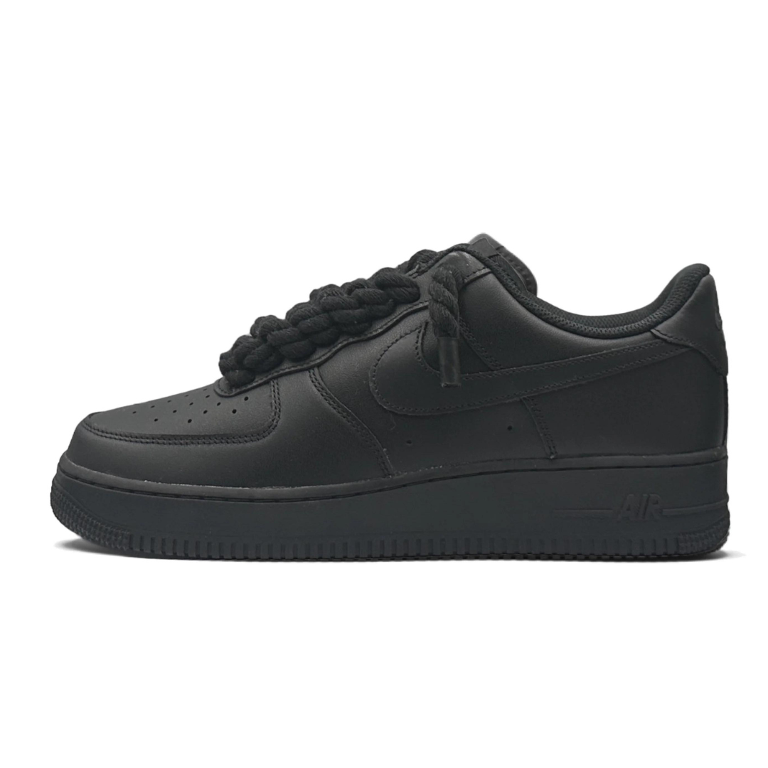 AF1 Black - Black Rope Laces