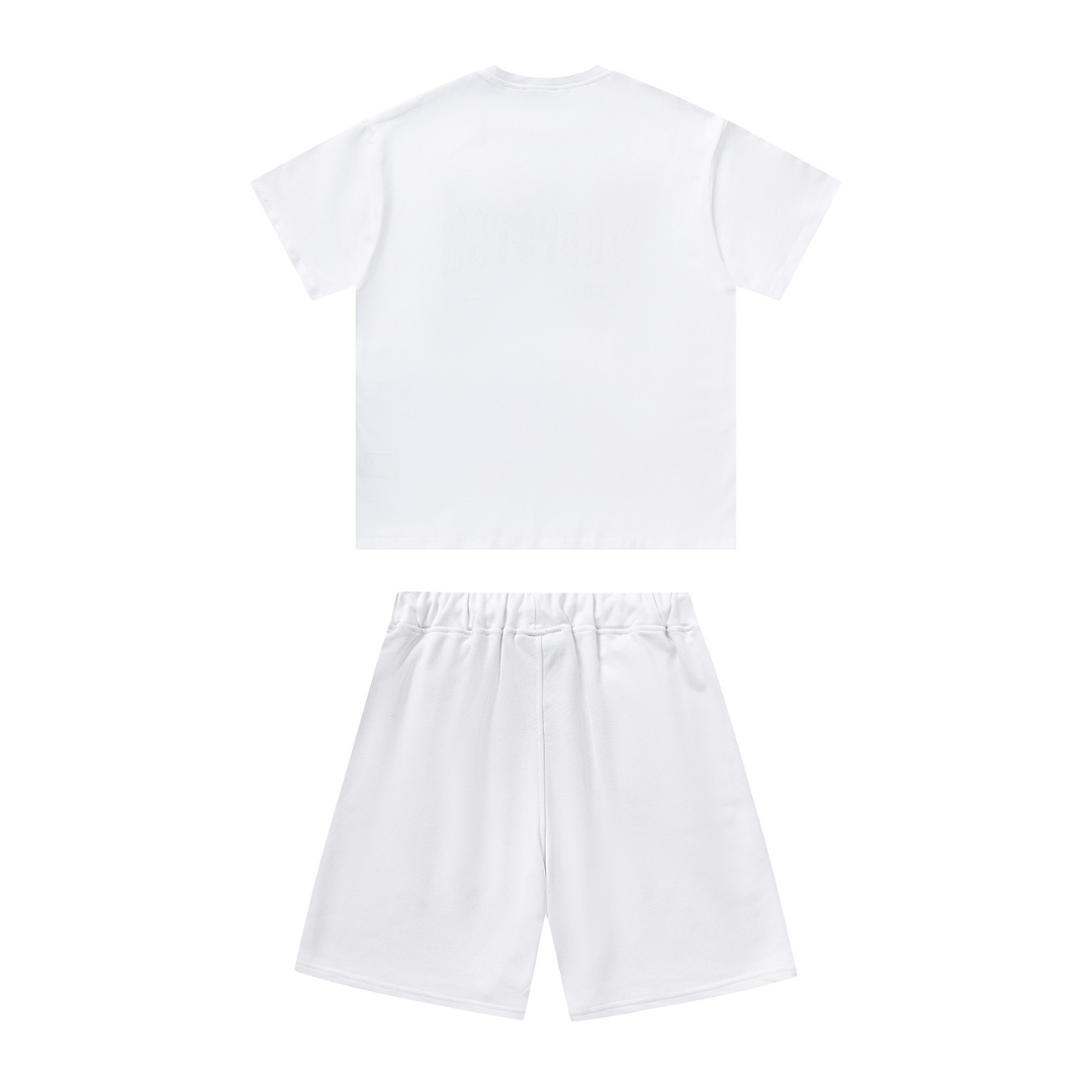 Shooters White Short Set