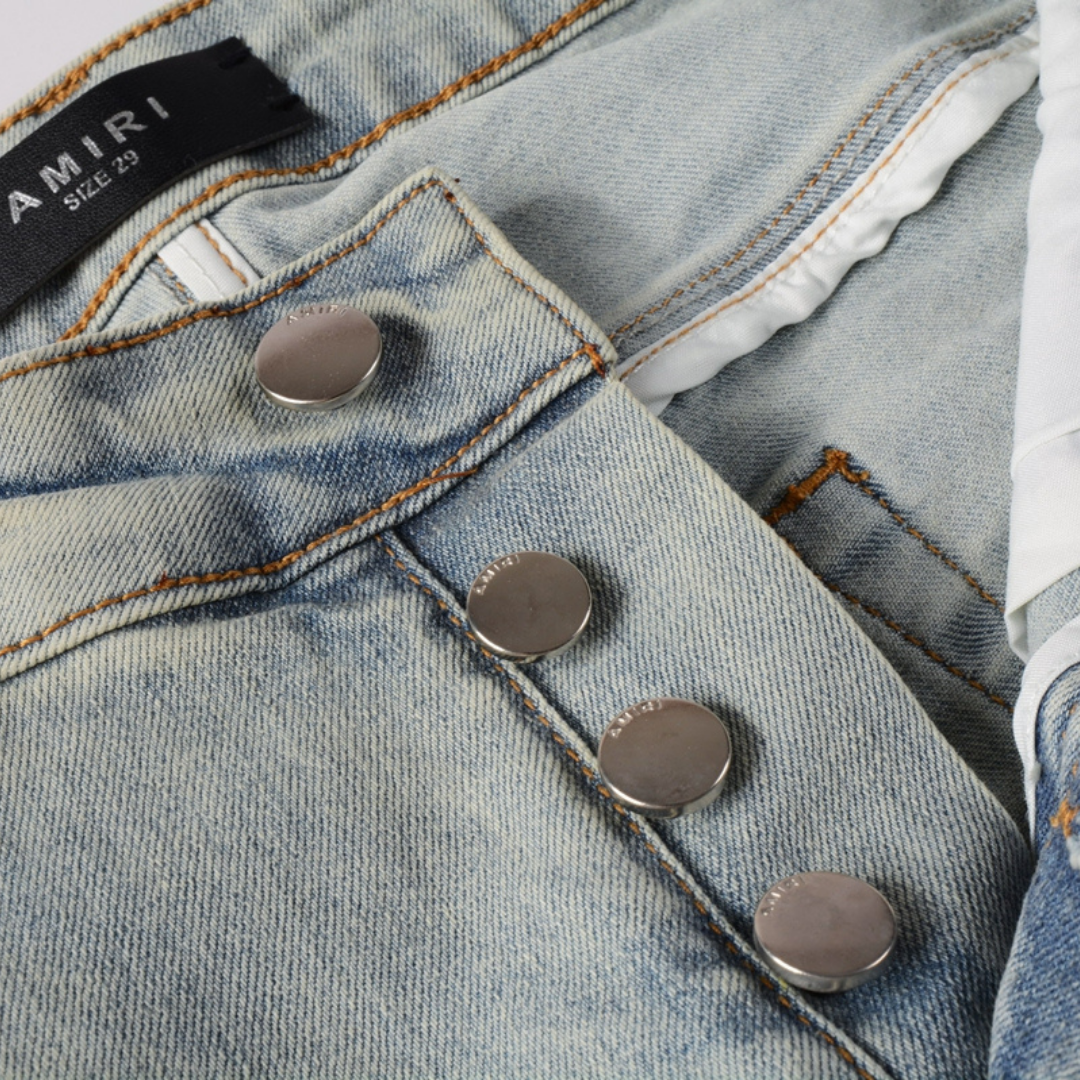 Amr Gradient Patch Logo Jeans