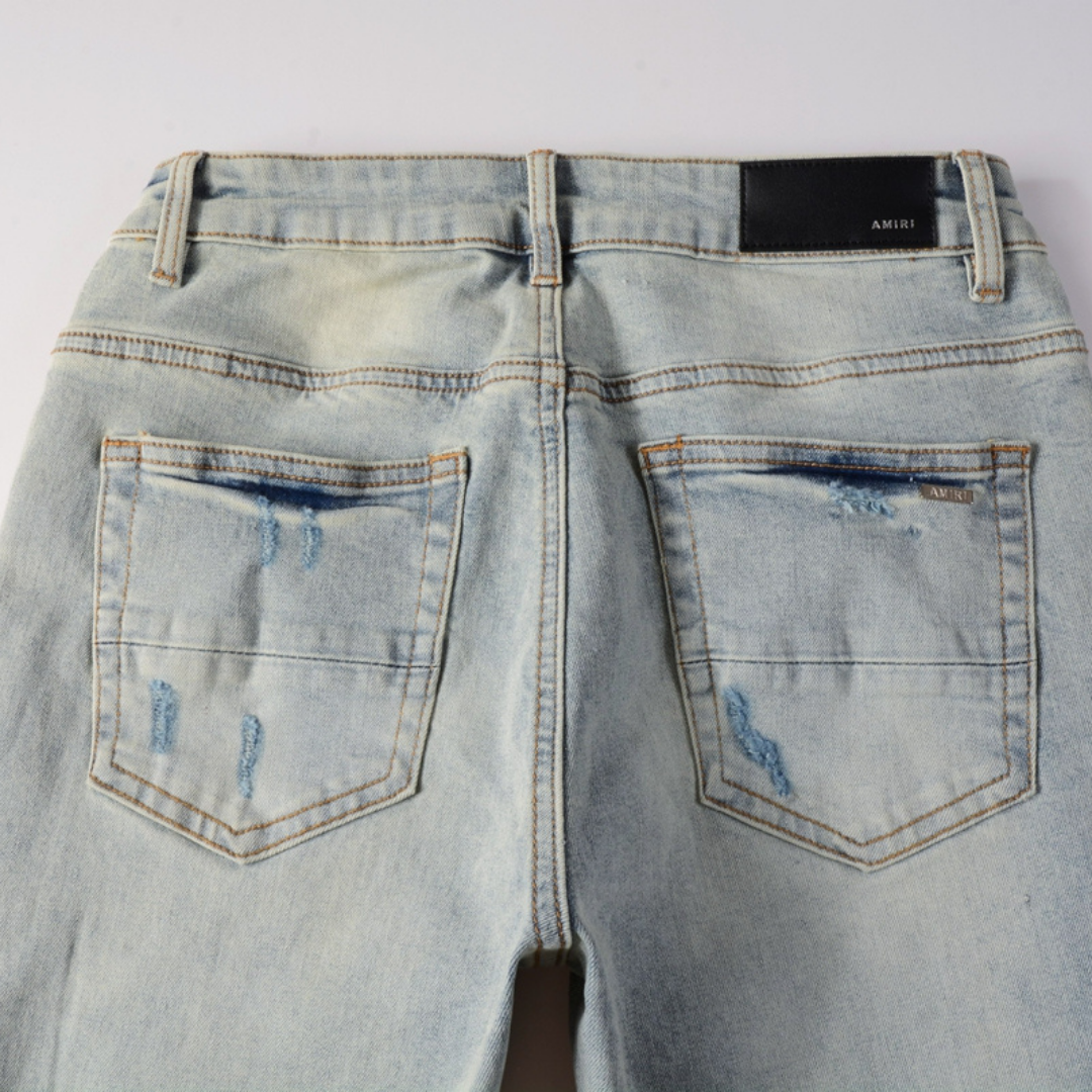 Amr Gradient Patch Logo Jeans