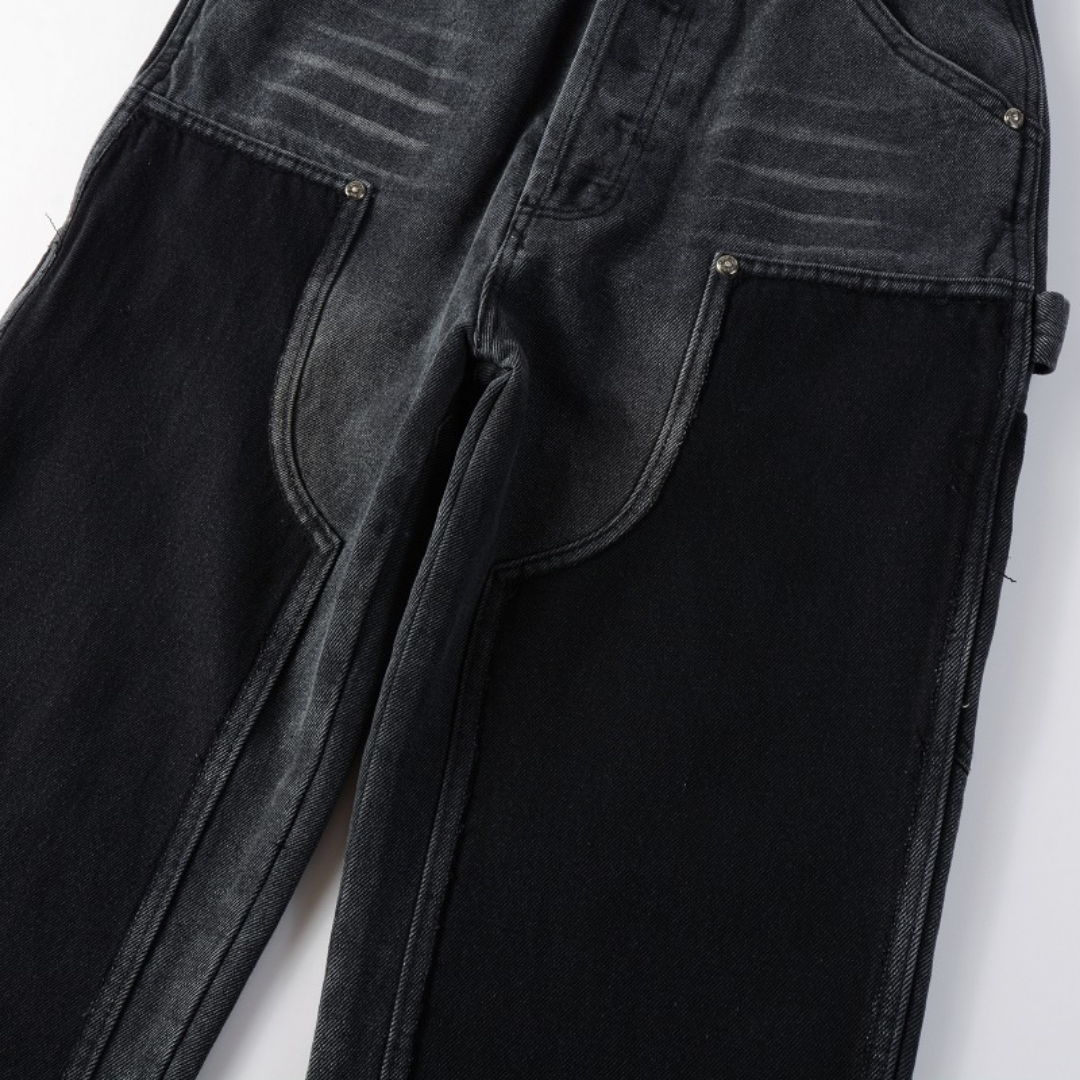 Amr Black Gradient Flared Jeans