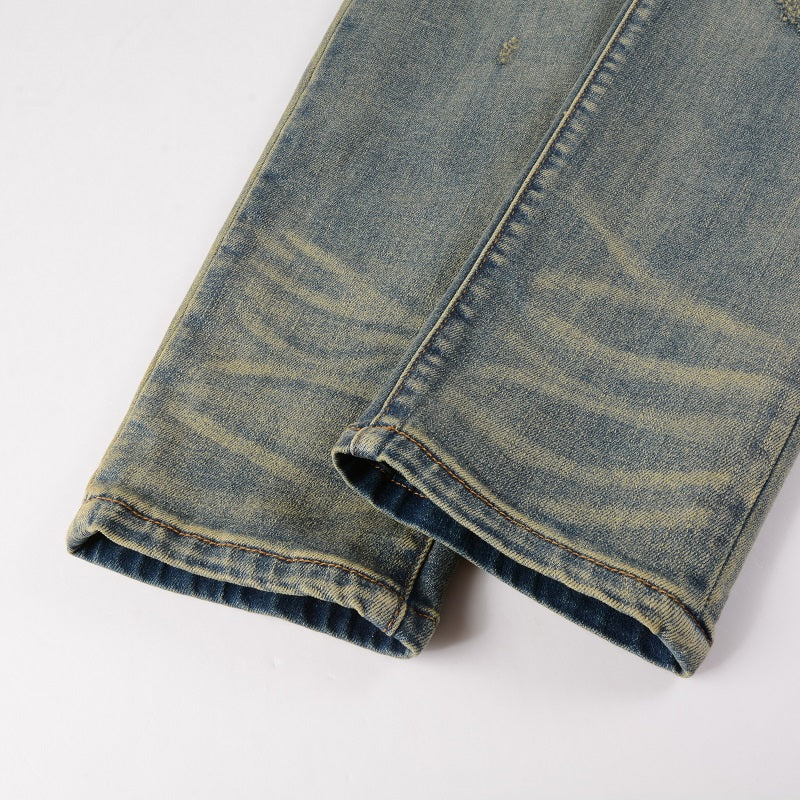 Amr Patch Effect Blue Jeans