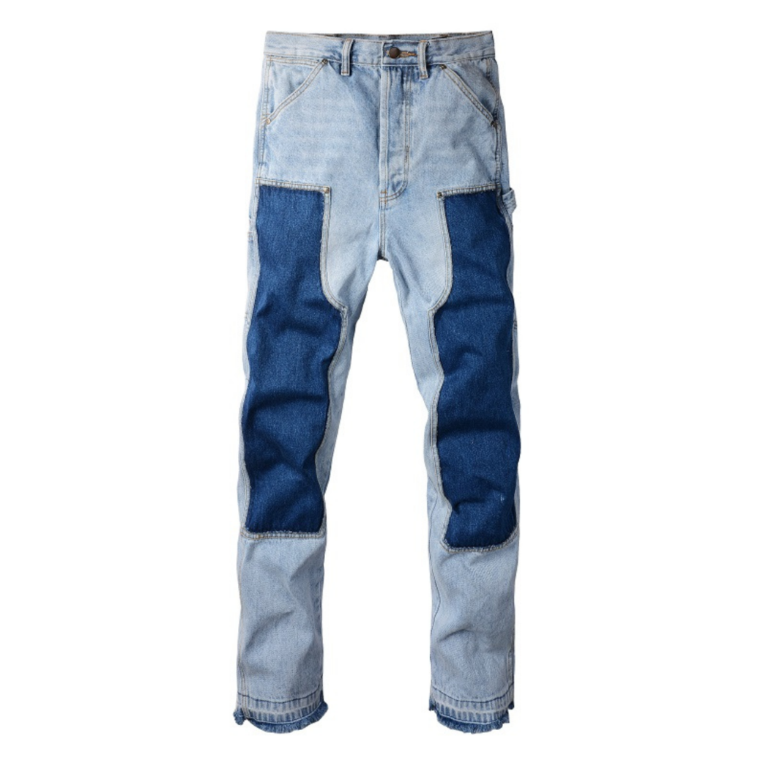 Amr Light Blue Gradient Flared Jeans