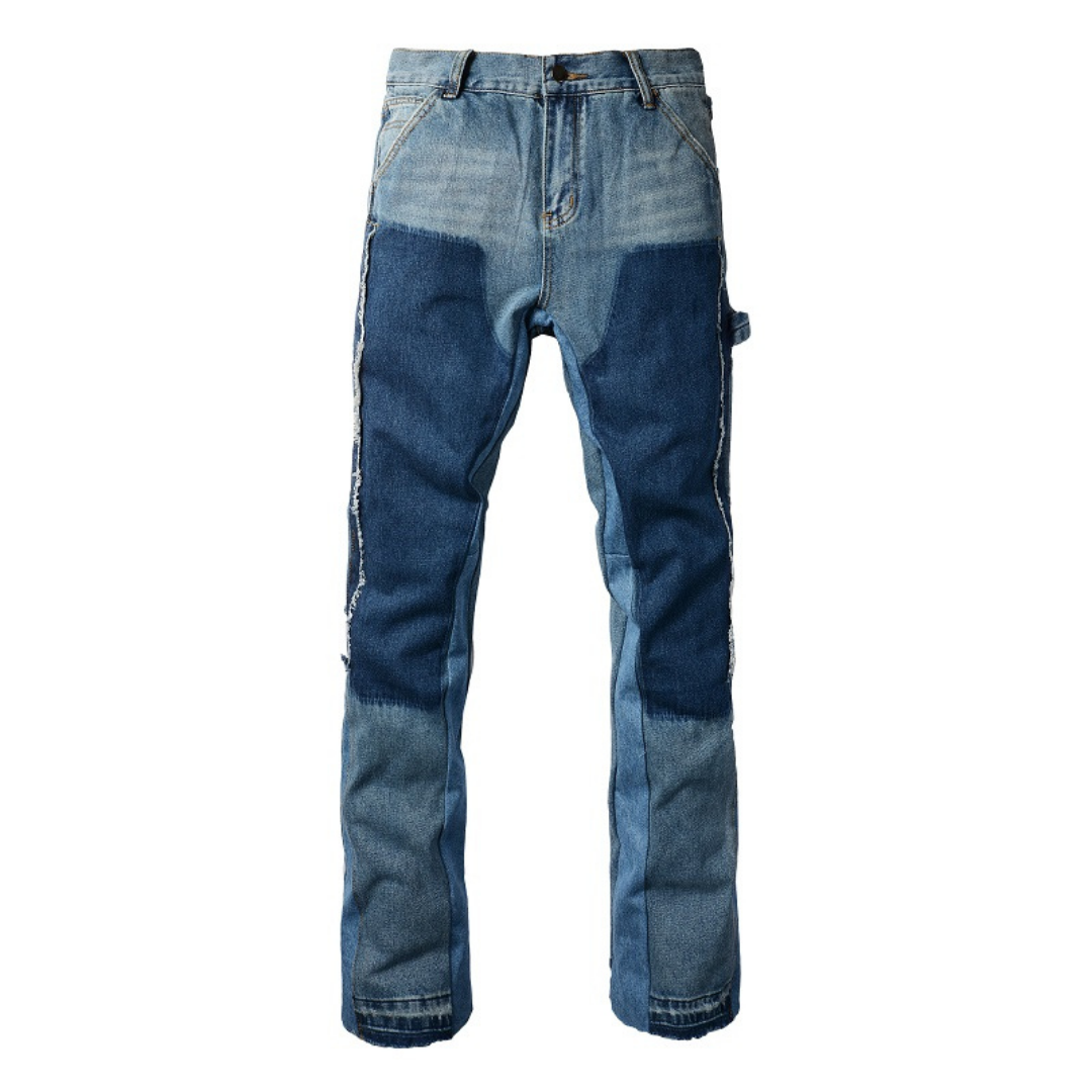 Amr Blue Gradient Flared Jeans