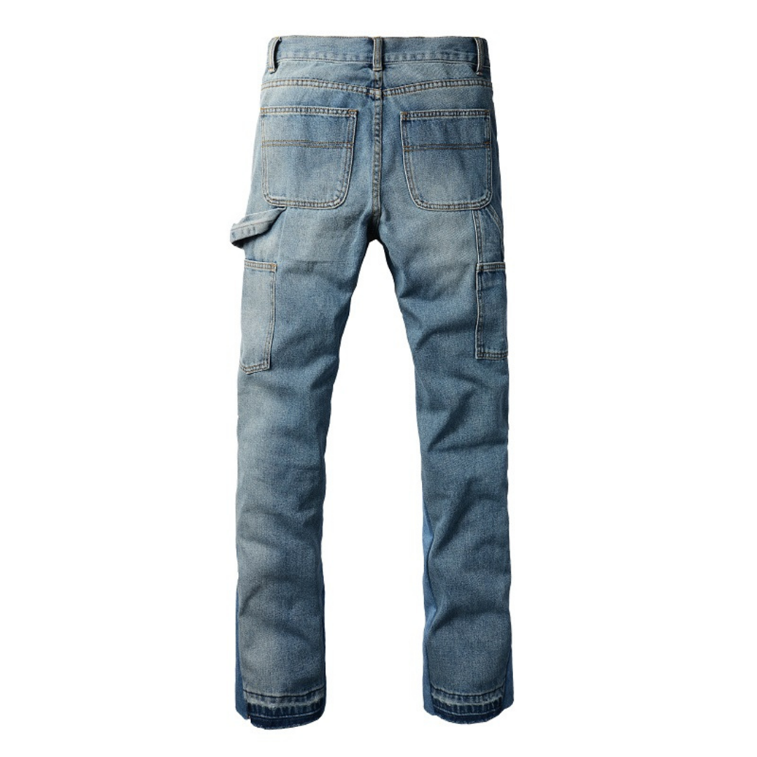 Amr Blue Gradient Flared Jeans