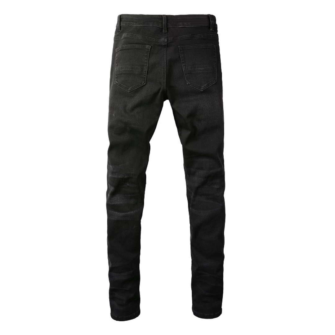 Amr Blue Gradient Black Jeans