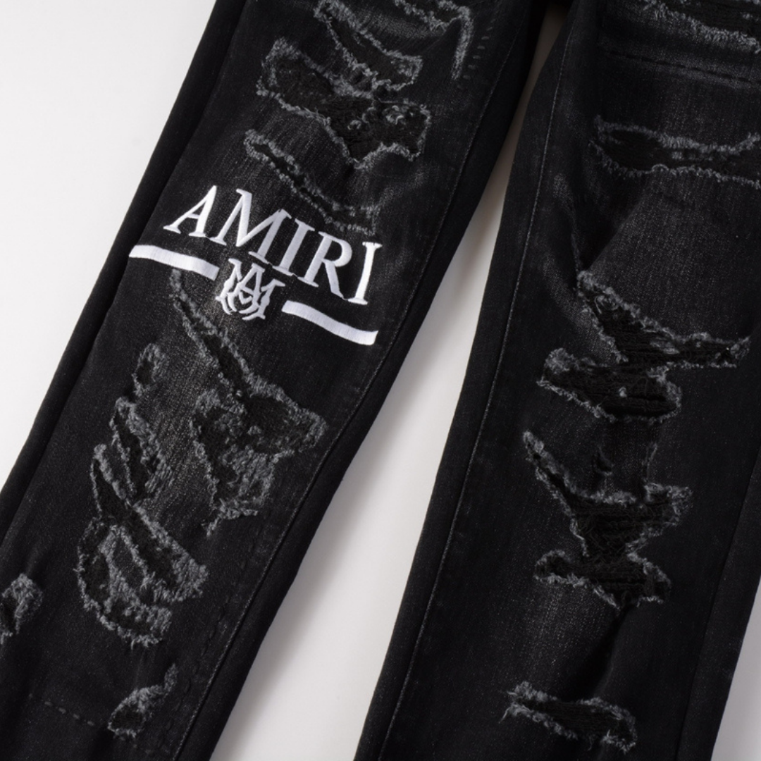 Amr M.A Bar Patch Jeans