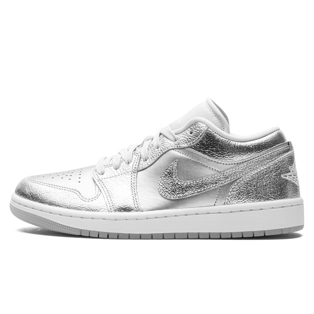 J1 Low Retro Metallic Silver