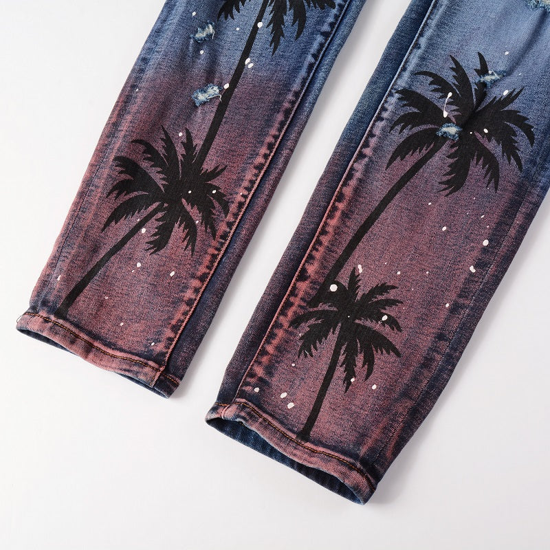 Amr Palm Blue Jeans