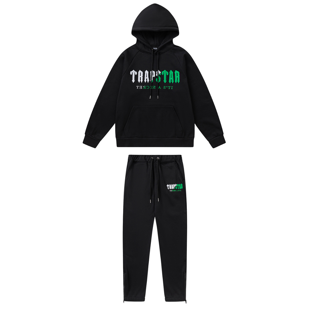 Decoded 2.0 Hooded Black Green Tracksuit