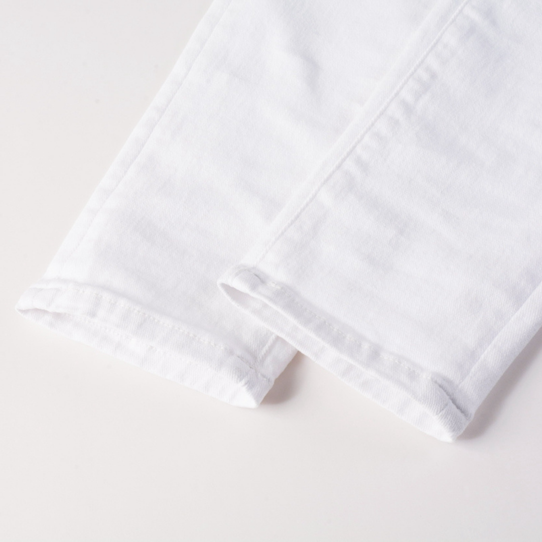 Amr White Distressed Jeans