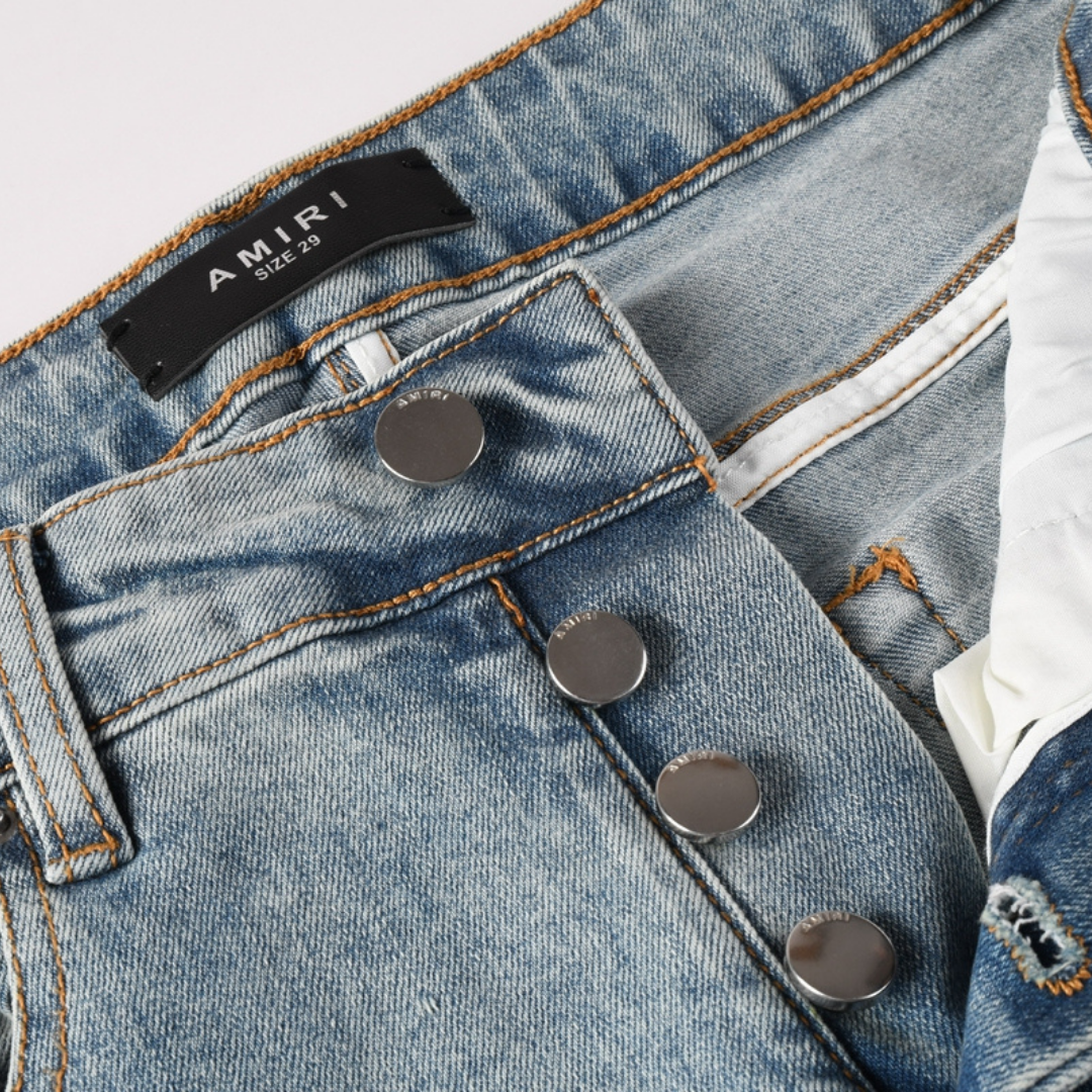 Amr Black Patch M.A Logo Jeans