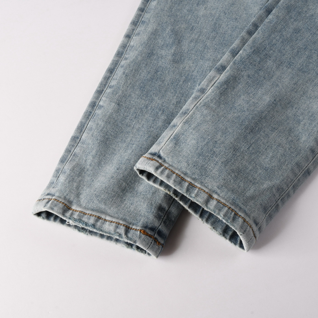 Amr Black Patch M.A Logo Jeans