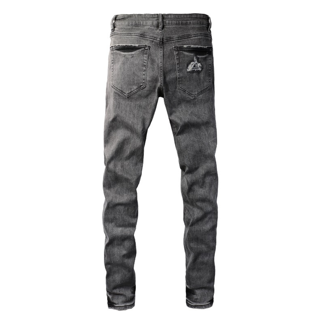 Amr Black Bandana Jeans