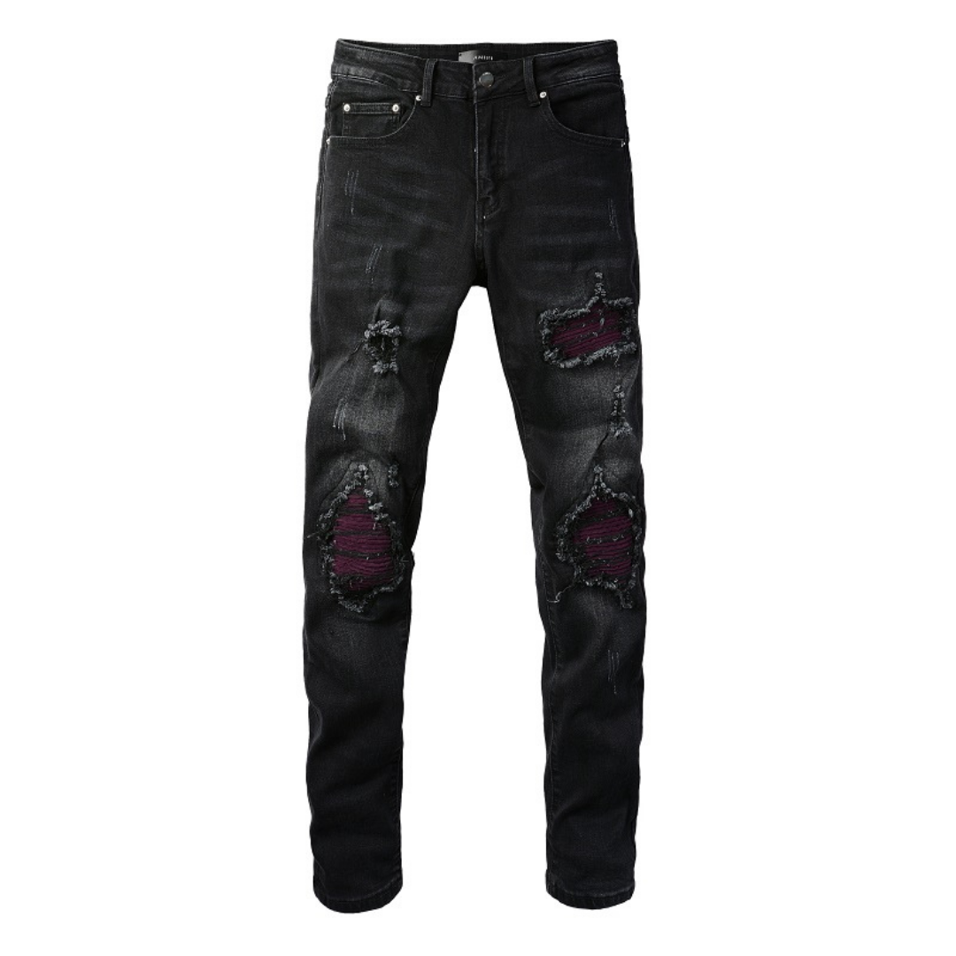 Amr Black Ripped Jeans